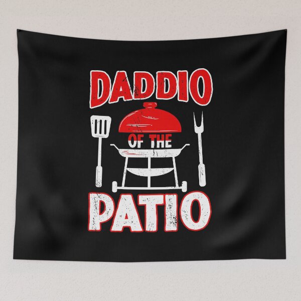 Item preview, Daddio Of The Patio Grillmaster Meat Barbeque BBQ Smoking designed and sold by haselshirt.