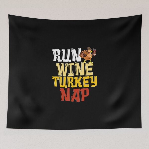 Item preview, Thanksgiving Runner Run Wine Turkey Nap Running Sticker designed and sold by gloria1os.