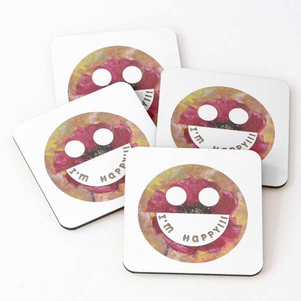 Item preview, Smile Emoji, I'm happy!, image with pattern by Marina Daniluka designed and sold by MariDaniArt.