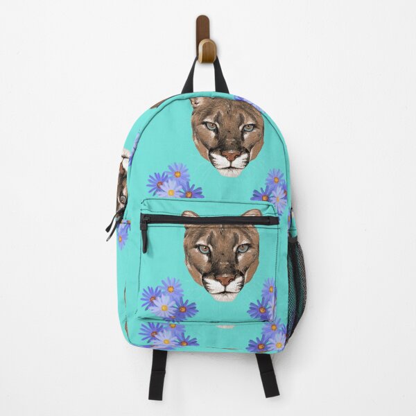 Item preview, Cougar and flowers designed and sold by CLBArtDesign.