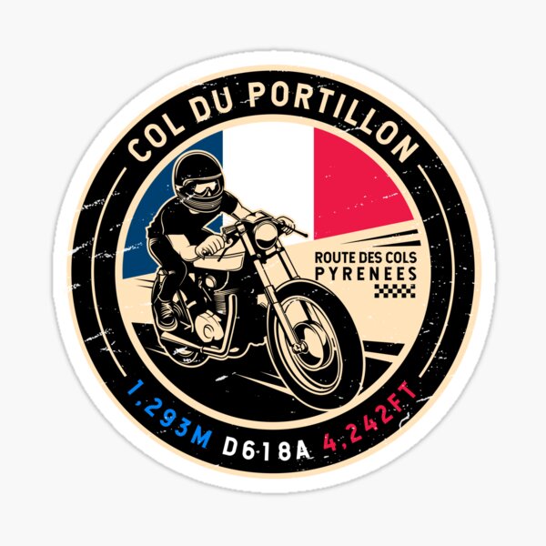Item preview, Col du Portillon | Route des Cols | Motorcycle designed and sold by KrisSidDesigns.