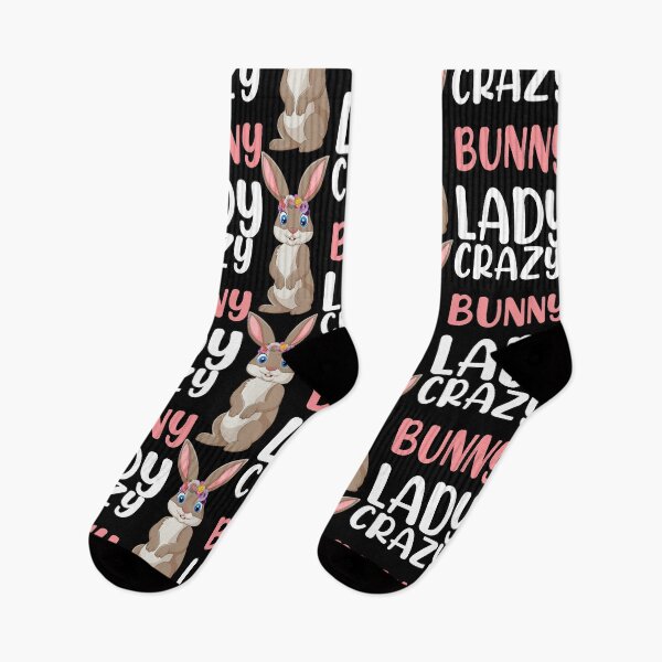 Item preview, Crazy Bunny Lady Animal Lover Women Cute Easter Day designed and sold by haselshirt.