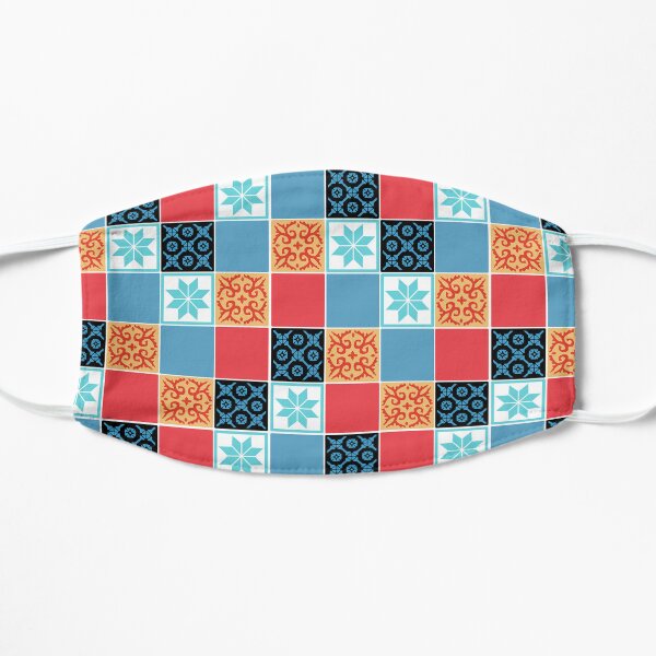 Azul: The Tiles: Inspired Art Flat Mask
