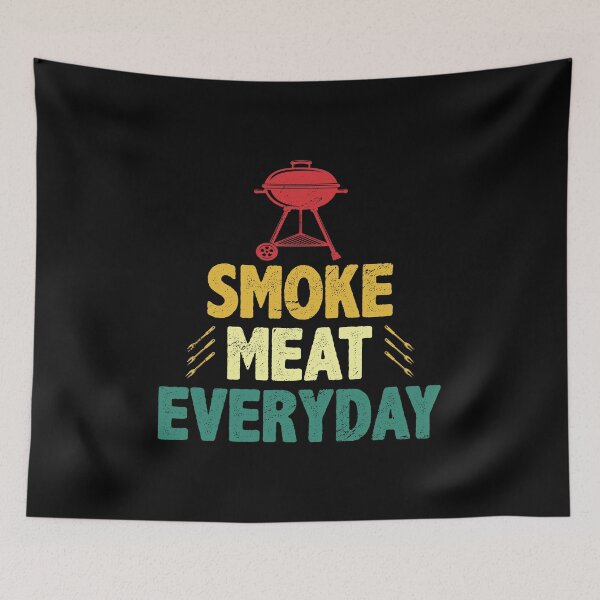 Item preview, Smoke Meat Everyday Barbeque Lover BBQ Grillmaster designed and sold by haselshirt.