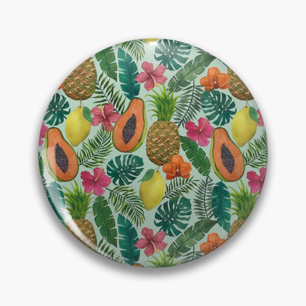 Artikelvorschau, Ananas- und Papaya-Muster entworfen und verkauft von Lauren Ullrich.
