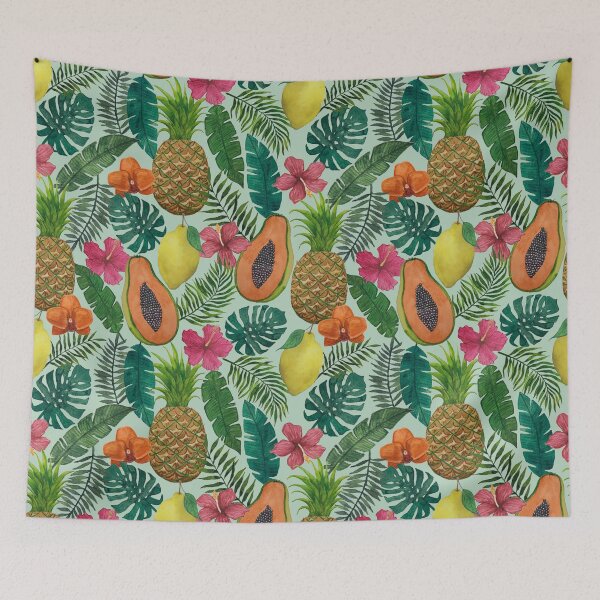 Aperçu de l'œuvre Motif ananas et papaye créée et vendue par Lauren Ullrich.