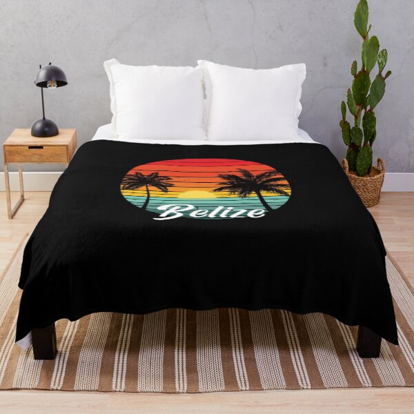 Item preview, Belize souvenir retro sunset palm tree on black designed and sold by TipTopTapo.