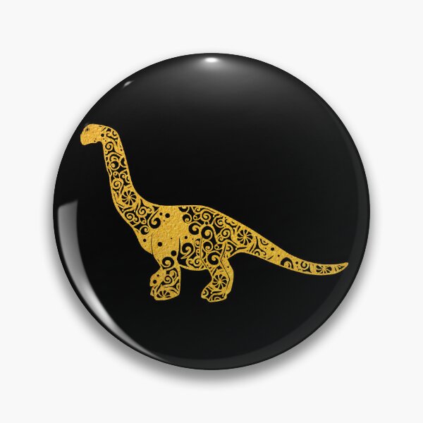 Item preview, Brontosaur Bronto Long Neck Dinosaur Gold Papercut Mandala Art designed and sold by hign.