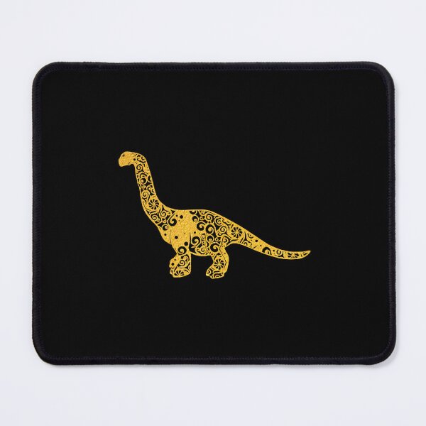 Item preview, Brontosaur Bronto Long Neck Dinosaur Gold Papercut Mandala Art designed and sold by hign.