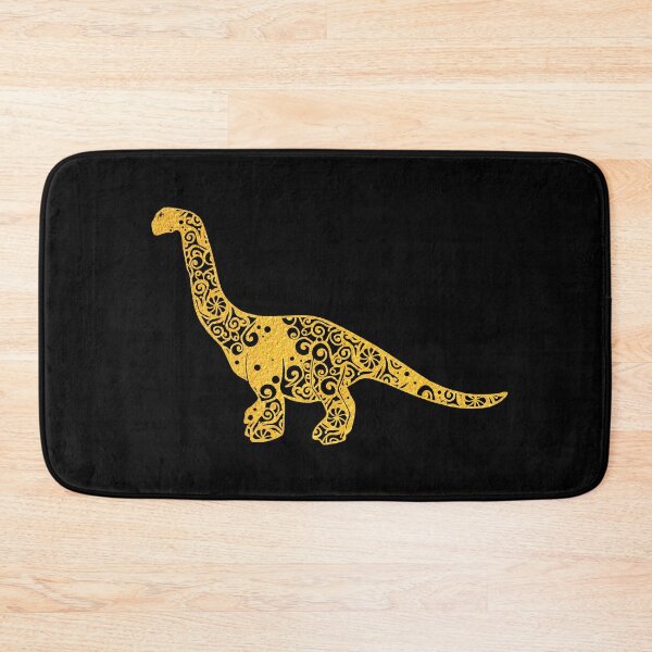Item preview, Brontosaur Bronto Long Neck Dinosaur Gold Papercut Mandala Art designed and sold by hign.