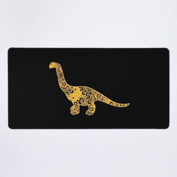 Item preview, Brontosaur Bronto Long Neck Dinosaur Gold Papercut Mandala Art designed and sold by hign.