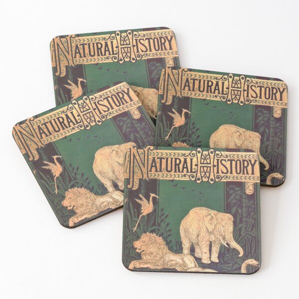 Item preview, New Illustrated Natural History (1879) - Vintage Book Cover designed and sold by SALON DES ARTS.