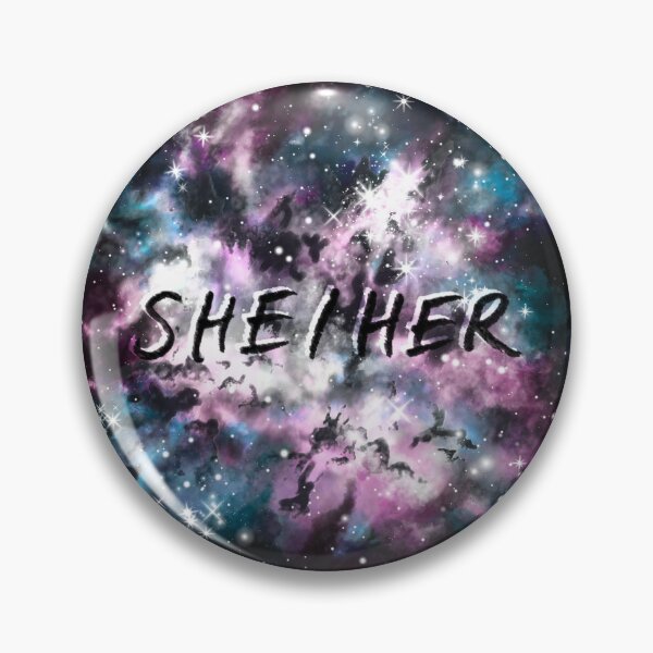 Item preview, Space Trans Pride She/Her Pronouns designed and sold by lightsfromspace.