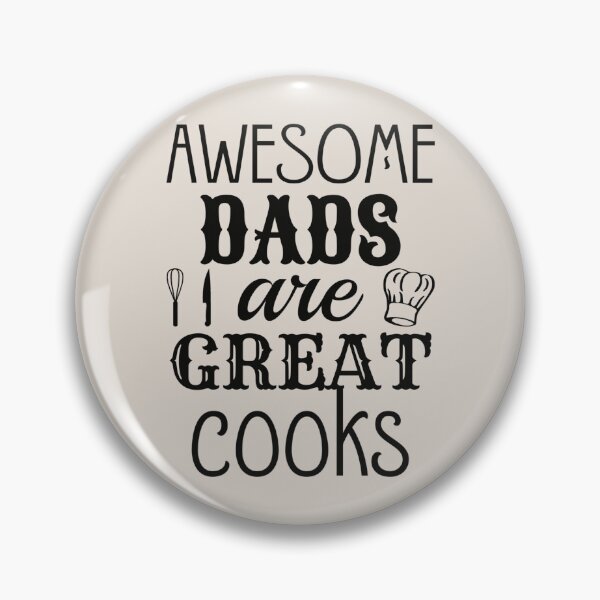 Item preview, Awesome Dads Are Great Cooks Black Text , Great Design For Cool Dads, Perfect For Father's Day designed and sold by TrulyEpoque.