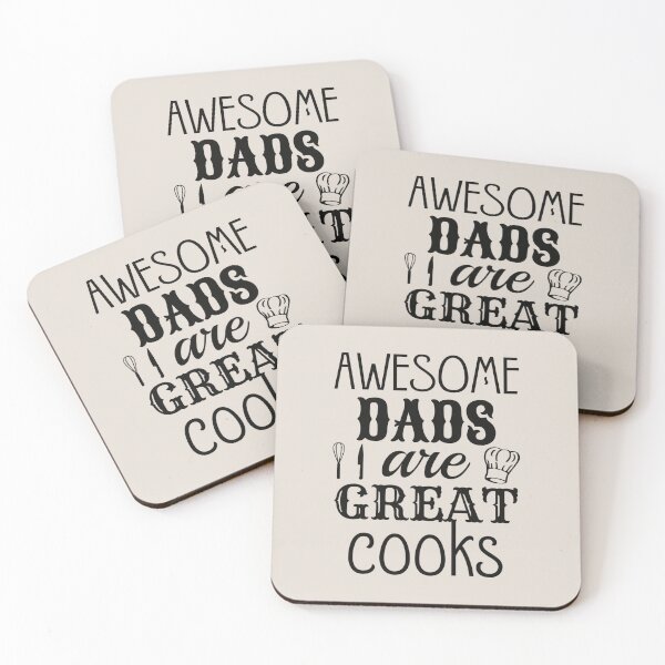 Item preview, Awesome Dads Are Great Cooks Black Text , Great Design For Cool Dads, Perfect For Father's Day designed and sold by TrulyEpoque.