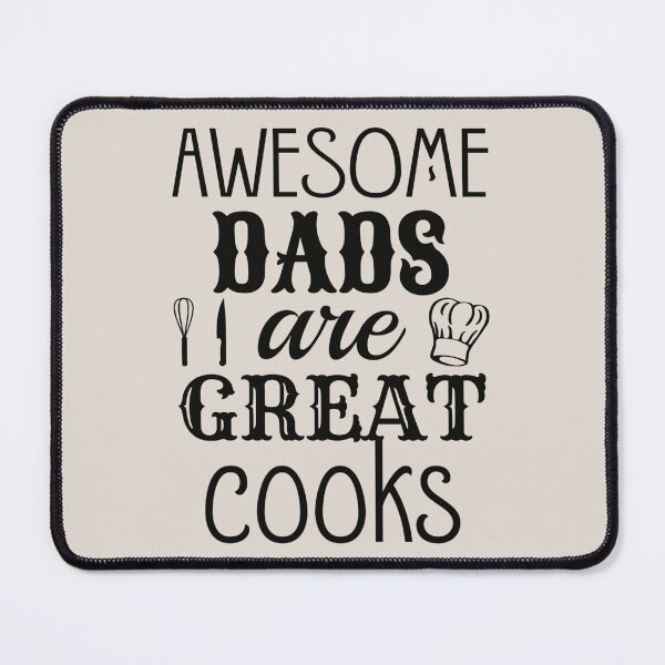 Item preview, Awesome Dads Are Great Cooks Black Text , Great Design For Cool Dads, Perfect For Father's Day designed and sold by TrulyEpoque.