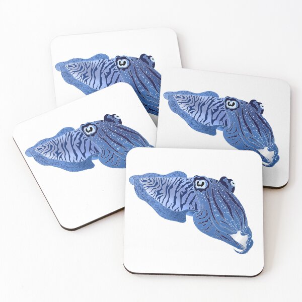 Item preview, Cute Cuddlefish, blue cuttlefish, cephalopod designed and sold by Chrysalid Creations.