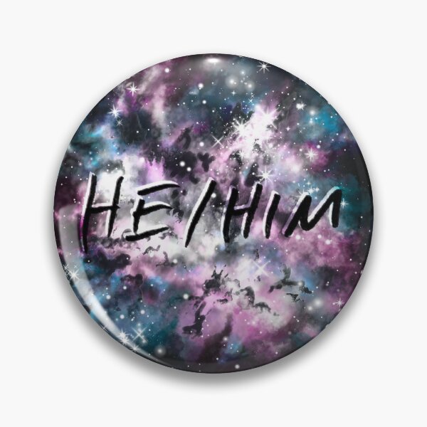 Item preview, Space Trans Pride He/Him Pronouns designed and sold by lightsfromspace.