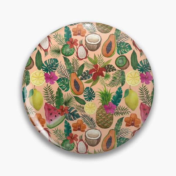 Item preview, Tropical Fruit and Flowers Pattern designed and sold by Lauren Ullrich.