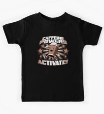 Caffeine Powers... Activate! Kids Tee