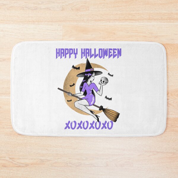 Item preview, Happy Halloween XOXOXO Witch Riding the Broom designed and sold by LargeShop.