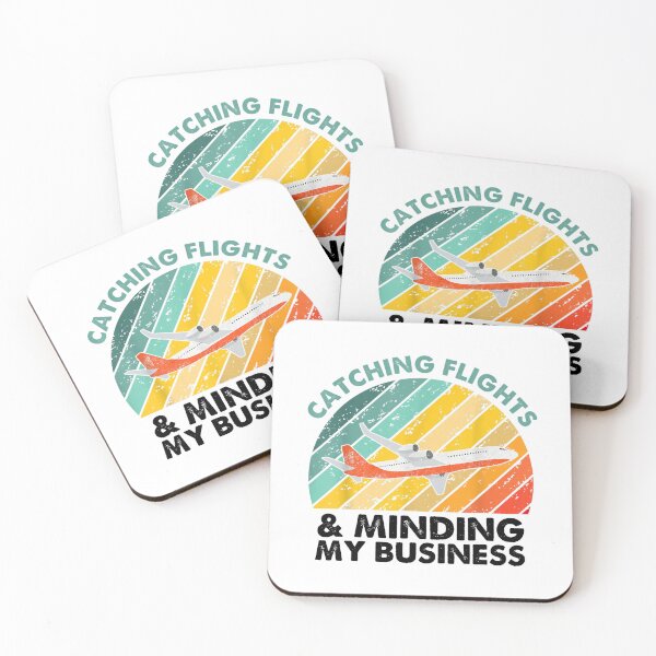 Item preview,  Catching Flights And Minding My Business mens women kids -quote saying birthday Christmas Halloween Vacation funny saying Flying tee Busy man flights design vintage gifts designed and sold by AitchDesigns.