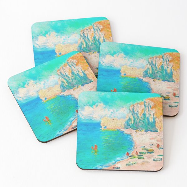 Item preview, The Beach and the Falaise d'Amont (1885) by Claude Monet designed and sold by CristalleLisa.