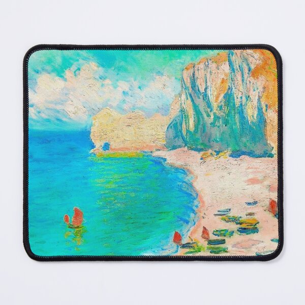 Item preview, The Beach and the Falaise d'Amont (1885) by Claude Monet designed and sold by CristalleLisa.