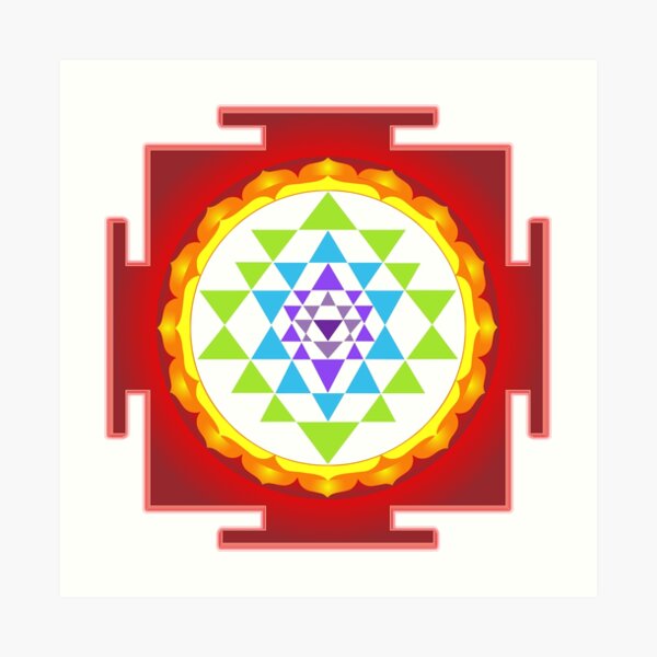 Sri Yantra Mandala for Meditation Art Print
