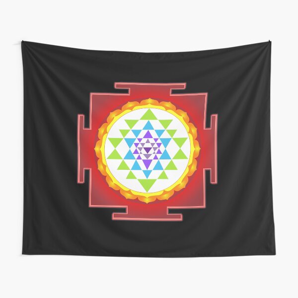 Sri Yantra Mandala for Meditation Tapestry