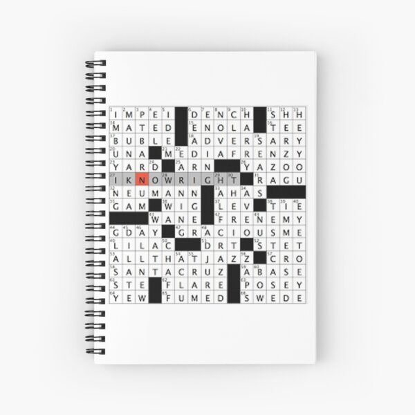 Crossword Spiral Notebooks for Sale Redbubble