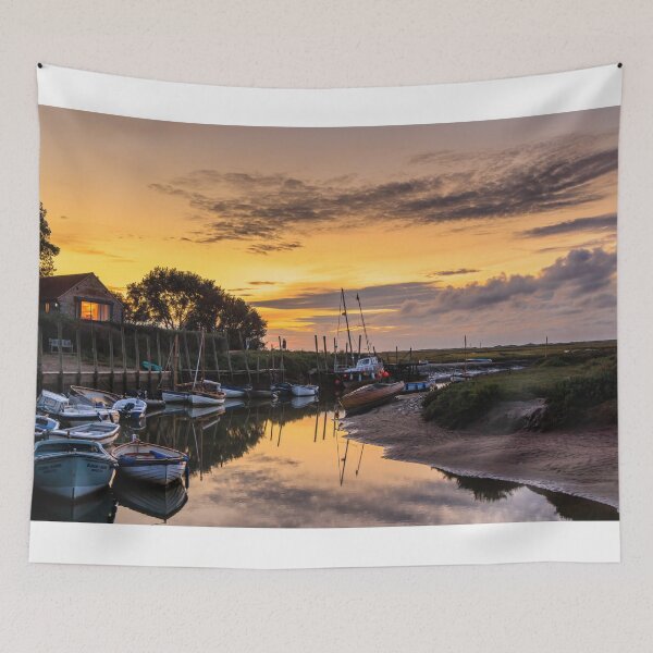 Item preview, River Glaven at Blakeney Quay at Sunset designed and sold by Graham Prentice.