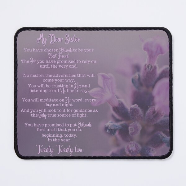 Item preview, Baptism Poem | JW | Purple Flowers designed and sold by AdoptKM.