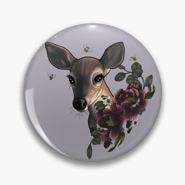 Item preview, Doe and Peonies designed and sold by Laura Horrorshow.