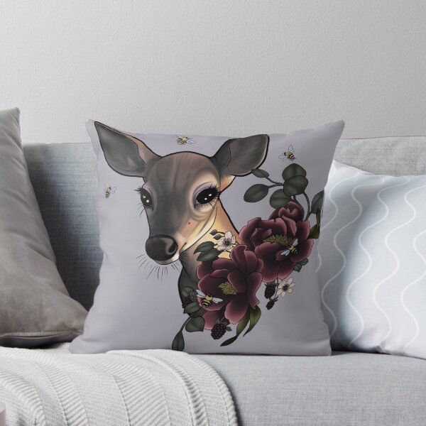 Item preview, Doe and Peonies designed and sold by Laura Horrorshow.