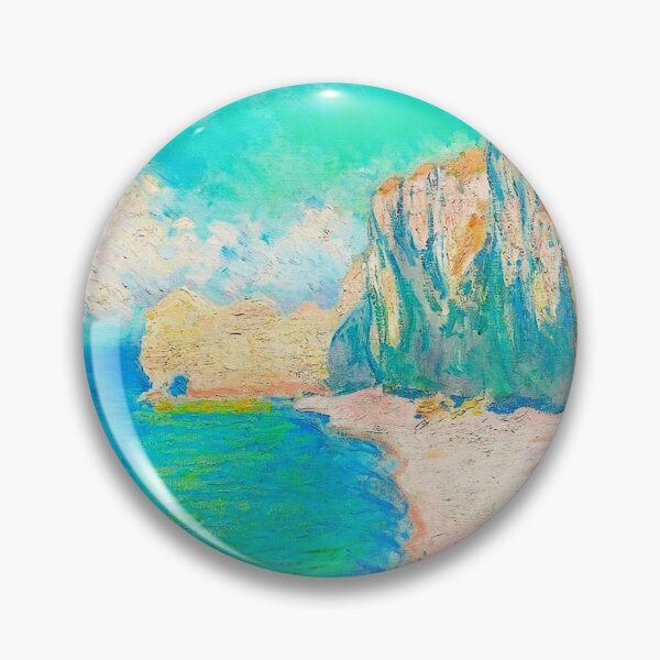 Item preview, The Beach and the Falaise d'Amont (1885) by Claude Monet designed and sold by CristalleLisa.