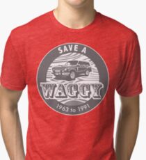 Save A Waggy Gray Tri-blend T-Shirt