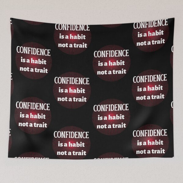 Item preview, Confidence Is A Habit Not A Trait. Encouraging Positive Thinking designed and sold by Rebel-Design.