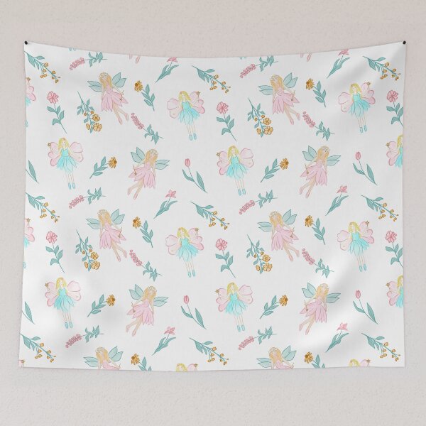 Item preview, Flower fairies in the garden, Watercolour digital pattern  designed and sold by RoseMaryWP.