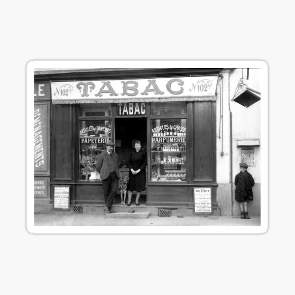 Former Tobacco Trade Stationery Perfumery Sticker
