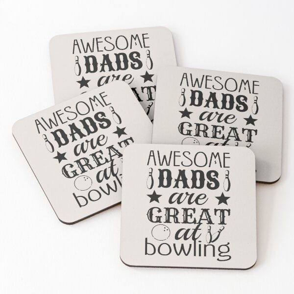Item preview, Black Text Awesome Dads Are Great At Bowling, Great Design For Cool Dads, Perfect For Father's Day designed and sold by TrulyEpoque.