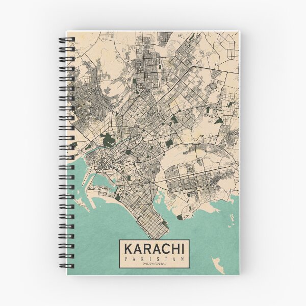 Item preview, Karachi City Map of Sindh, Pakistan - Vintage designed and sold by deMAP.