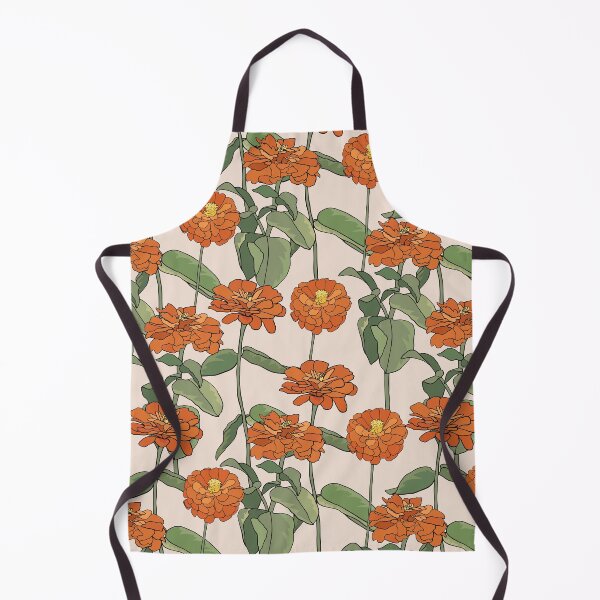 Item preview, Pattern with common zinnia designed and sold by hmorena.
