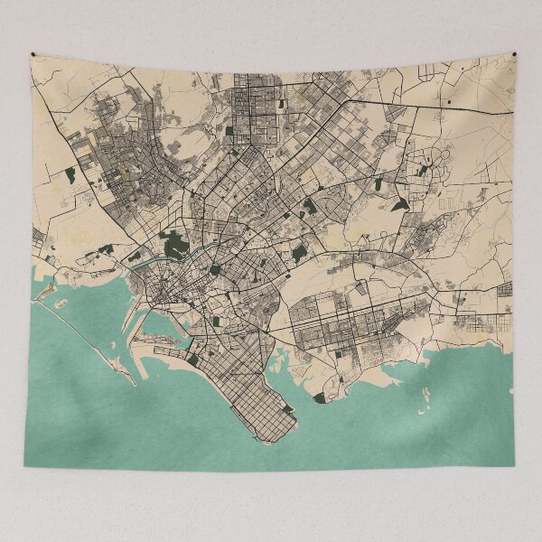 Item preview, Karachi City Map of Sindh, Pakistan - Vintage designed and sold by deMAP.