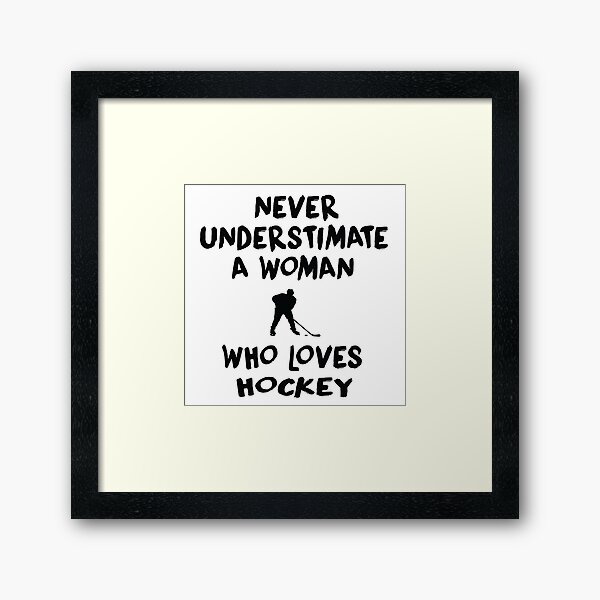 Item preview, Une femme qui aime le hockey, Joueurs de hockey, Hockey drôle, Hockey designed and sold by Aerial Addicts.