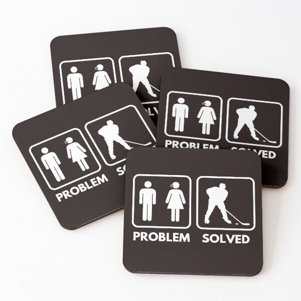 Item preview, Problem Solved Hockey, Funny Hockey, Hockey Love designed and sold by Aerial Addicts.