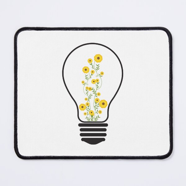Item preview, Light Bulb With Yellow Flowers designed and sold by TrueWorth.