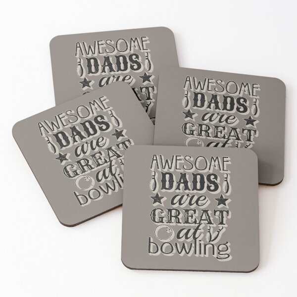 Item preview, Distressed Black Text Awesome Dads Are Great At Bowling, Great Design For Cool Dads, Perfect For Father's Day designed and sold by TrulyEpoque.
