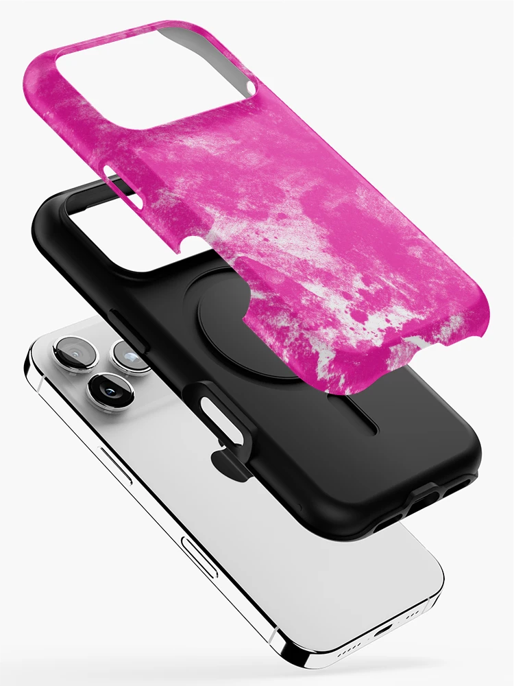 Aperçu 2 sur 4. Coque iPhone avec l'œuvre Solid Color Abstract Pantone® Rouge Rhodamine C créée et vendue par Single Color Studio.