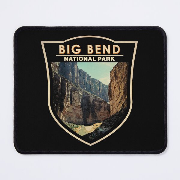 Item preview, Big Bend National Park Texas Watercolor Badge designed and sold by KrisSidDesigns.